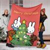 1pc Miffy2 Theme Blanket - Digital Print, Polyester, Cozy for All Seasons, Perfect for Outdoor, Camping, and Travel