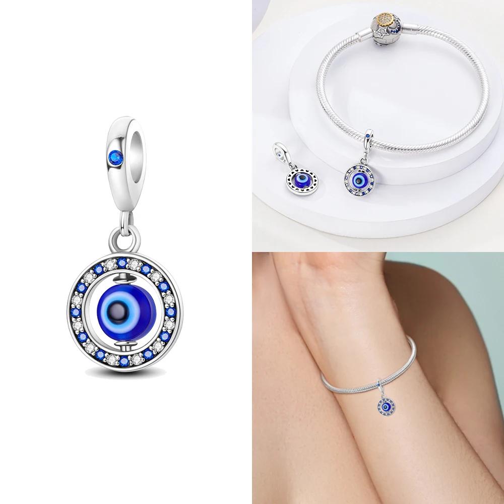 New Charms Bead Copper Pink Butterfly Luminous Firefly Dangle Fit Bangle Bracelet Necklace Diy Jewelry Women Gift