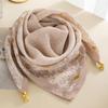 Women's Magnetic Buckle Cotton Scarf - Stylish, Lightweight, Comfortable Neck Protection