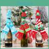 Adorable Christmas Wine Bottle Sweater With Knitted Scarf Designs For Holiday Cheer