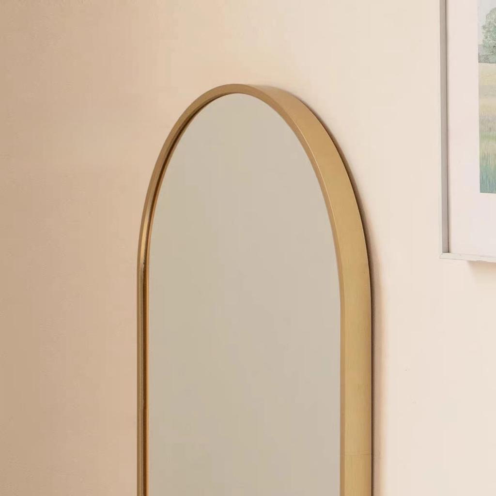 Oval Mirror 80X40Cm Gold Frame