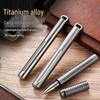 Titanium Alloy EDC Tactical Pen - Short Outdoor Waist Clip, Self-Defense Ballpoint, Unisex