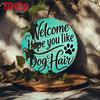 Retro Dog Hair Metal Tin Sign – Cute Animals Wall Art for Home Yard Decor