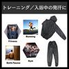 PLEAVIT Sauna Innerwear and Top and Bottom for and Strength Size M Men's Suit, Set, Hooded, Running, Walking, Training, Black,