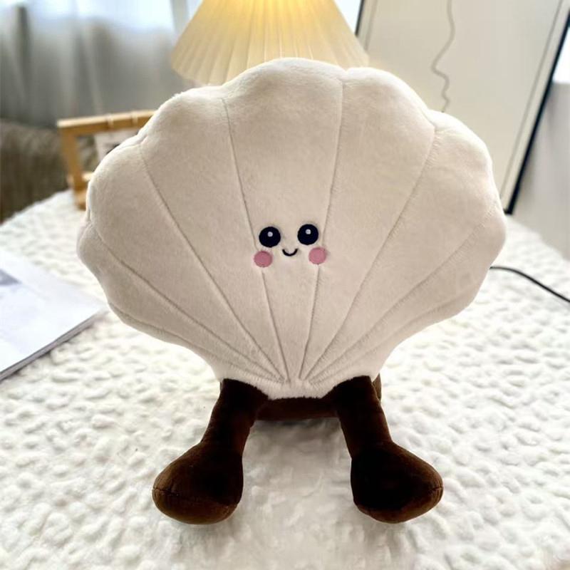 Ocean Animal Cartoon Plush Toy Stuffed Shell King Crab Sea Urchin Trepang Prawn Conch Decor Plushie Gift
