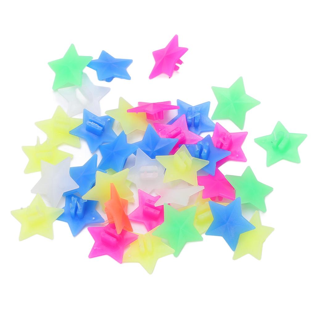 36pcs Bike Wheel Spoke Beads Plastic Kids Bike Spoke Colorful Beads Clips Bicycle Decoration