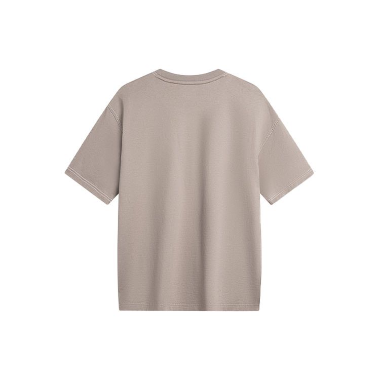 Li Ning CF Playful Attitude Letter Print Sports Knit Crew Neck Short Sleeve T-Shirt Men Tops ATSU613-3