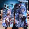 Genshin Impact Ganyu Soft Phone Case for iPhone 16 16E 17 Air 15 Pro Max 14 Plus 13 Mini 11 12 7 Black Cover Back Shell