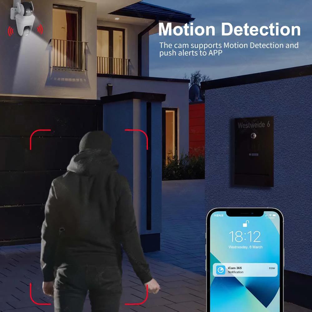 LS VISION 5K 10MP Wifi IP Camera 10X Zoom Dual Lens Outdoor PTZ Security Camera Auto Tracking Smart Home CCTV Cam 360° Video Surveillance