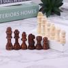 32 Stück/Set 2,2 Zoll Schachfiguren aus Holz Internationales Wortschachspiel Schachfigur Unterhaltungszubehör