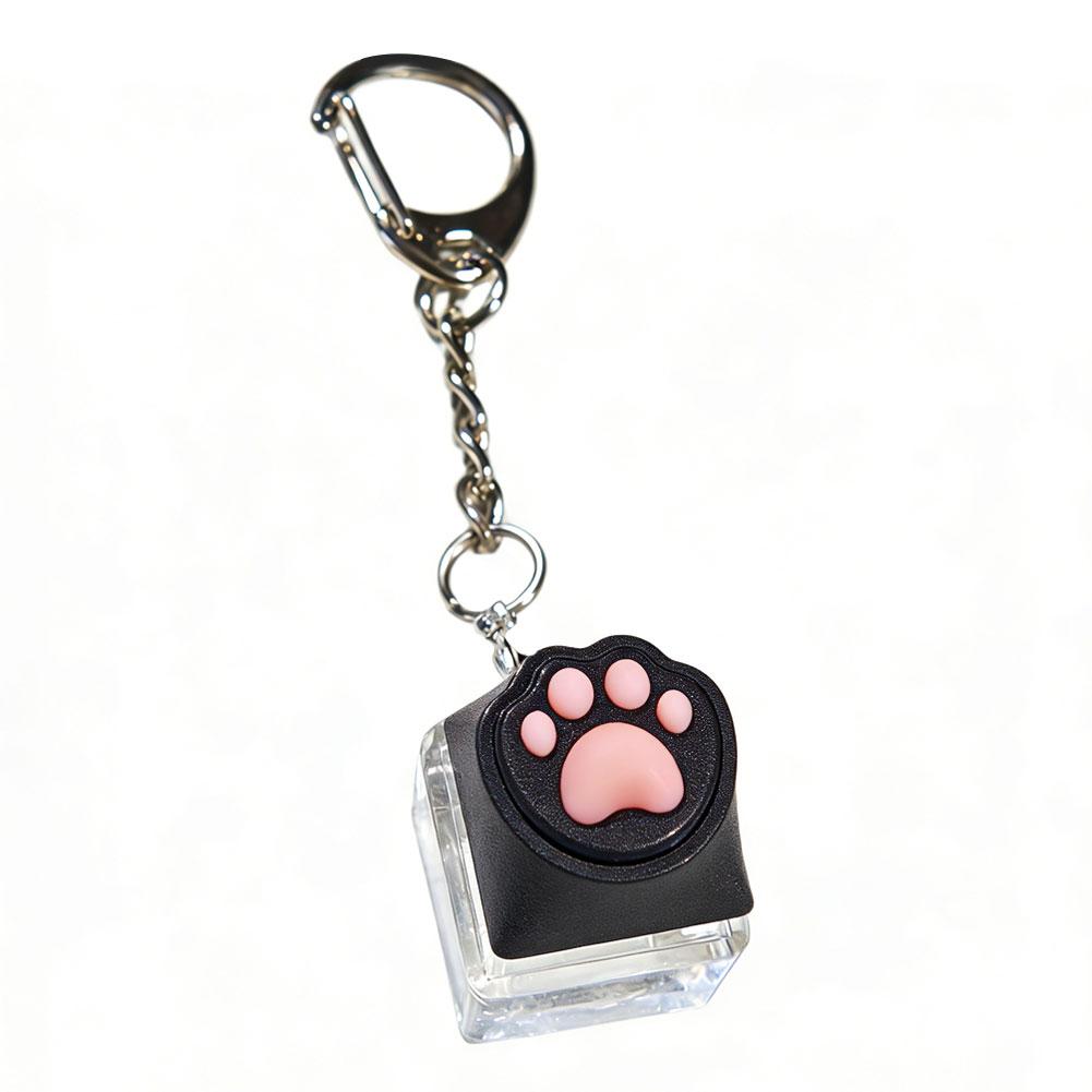 Cute Cat Claw Fingertip Decompression Pressure Toy Key Chain Key Ring Keycap Tester Back Bag Pendant Festival Gift For Couples