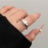 Винтажное серебряное кольцо-обручальное кольцо S925 для женщин, Не тускнеющее, Роскошная отделка, Регулируемый дизайн для указательного пальца