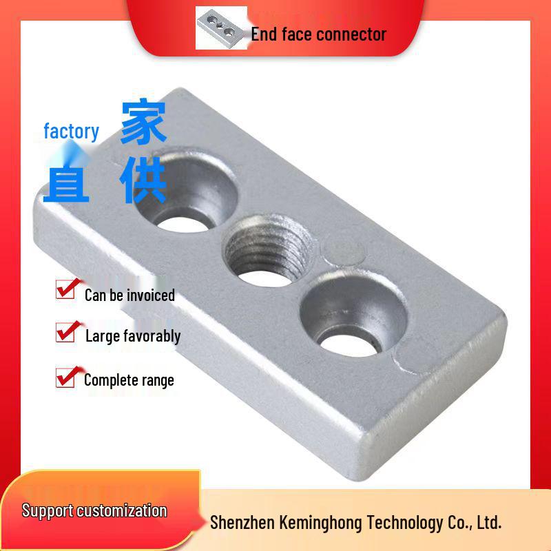 Aluminum Profile End Face Connection Plate and Leveling Feet for 3060/4080 with Casters.