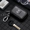 Leather Keychain Car Key Bag Multi Function Key Case For Mazda 3 6 Atenza Axela Demio CX3 CX5 MS Car key Accessories h1