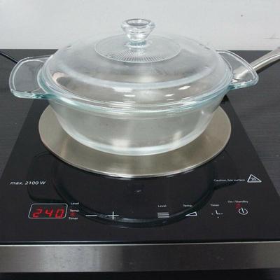 Placa de Conducción de Calor Difusor de Calor Adaptador de Disco Olla Cacerola Herramienta Convertidor para Placa de Inducción del Hogar Cocina de Inducción