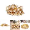 1 Yard Crystal Clear Round Glass Rhinestone Chain Clothing Wedding Handwork DIY Decoration(#1)
