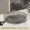 large obsidian grey boat tray, 23cm