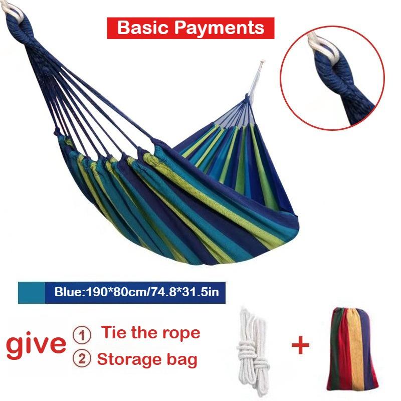 

Уличный гамак с защитой от переворачивания - Сверхпрочный походный гамак для 1-2 человек, Портативные подвесные качели с простой установкой