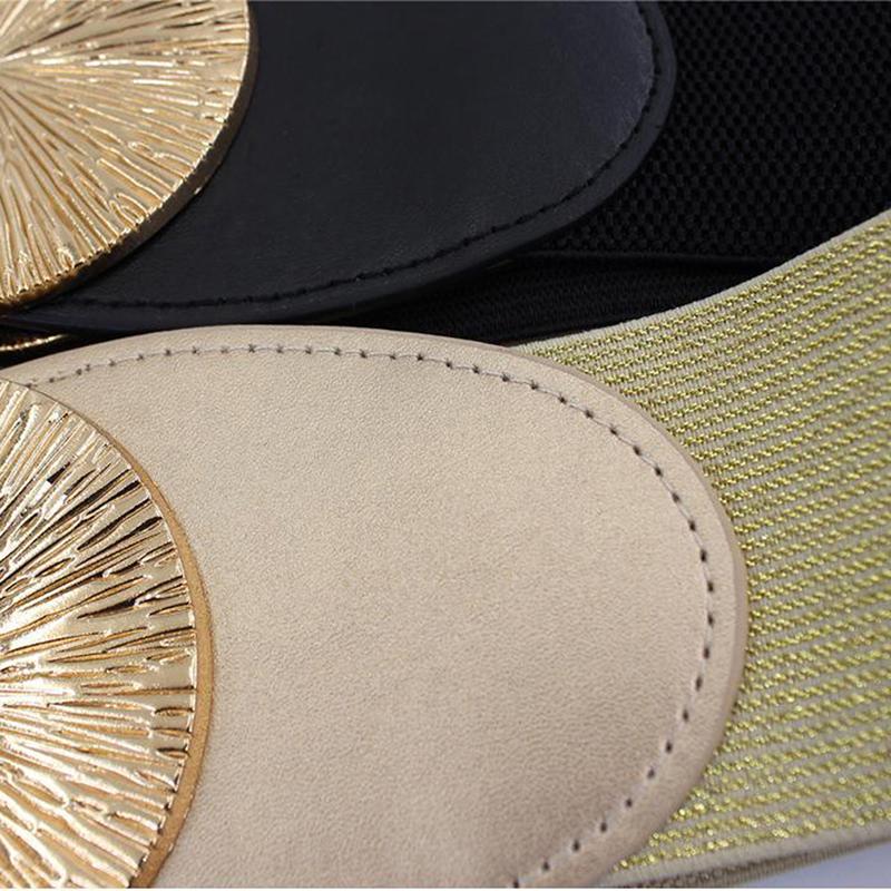 Wide Elastic Waist Belt Ladies Retro  Cinch Stretchy Stylish Pu Leather Waistband For Women Waist Belt Clothing Accessories Party Decoration