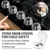 Knopfabdeckungen Robuster Kunststoff Backofen Herd Gasgerät Abdeckungen Einfache Installation Elternfreundlicher Schutz
