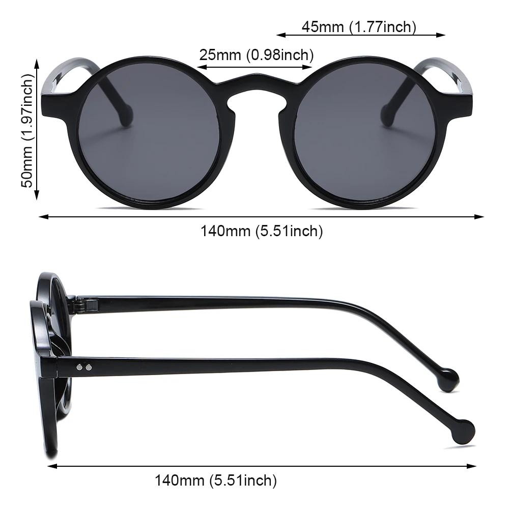 Korean Style UV400 Brand Designer Small Frame Eyewear Leopard Black Glasses Vintage Sun Glasses Round Sunglasses for Women