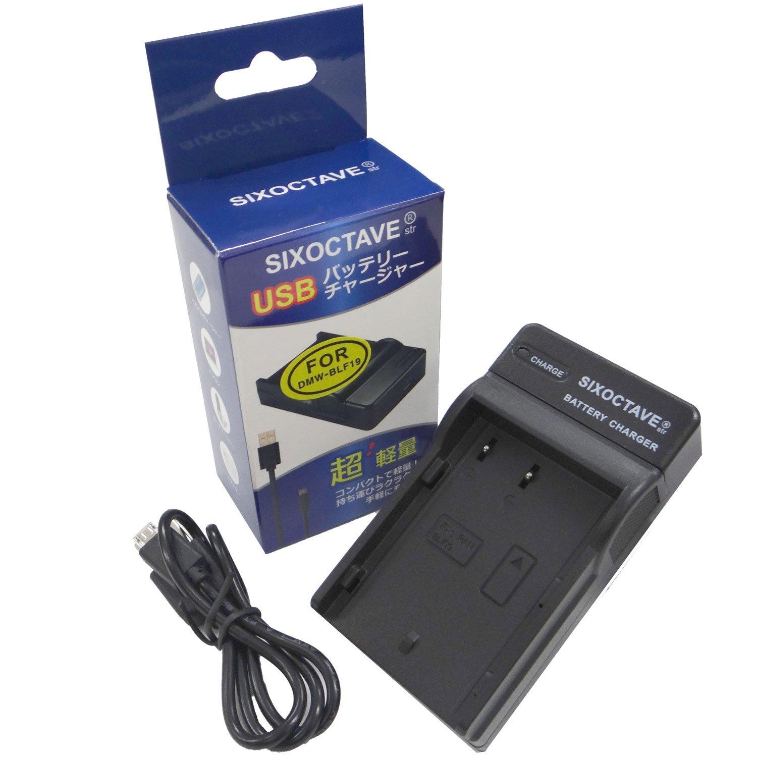 

str Camera Charger USB Charger for Panasonic Lumix and Compatible with both genuine and genuine DMW-BLF19 DMW-BTC10 DMW-BTC13 DMC-GH3, DMC-GH3A, чорний
