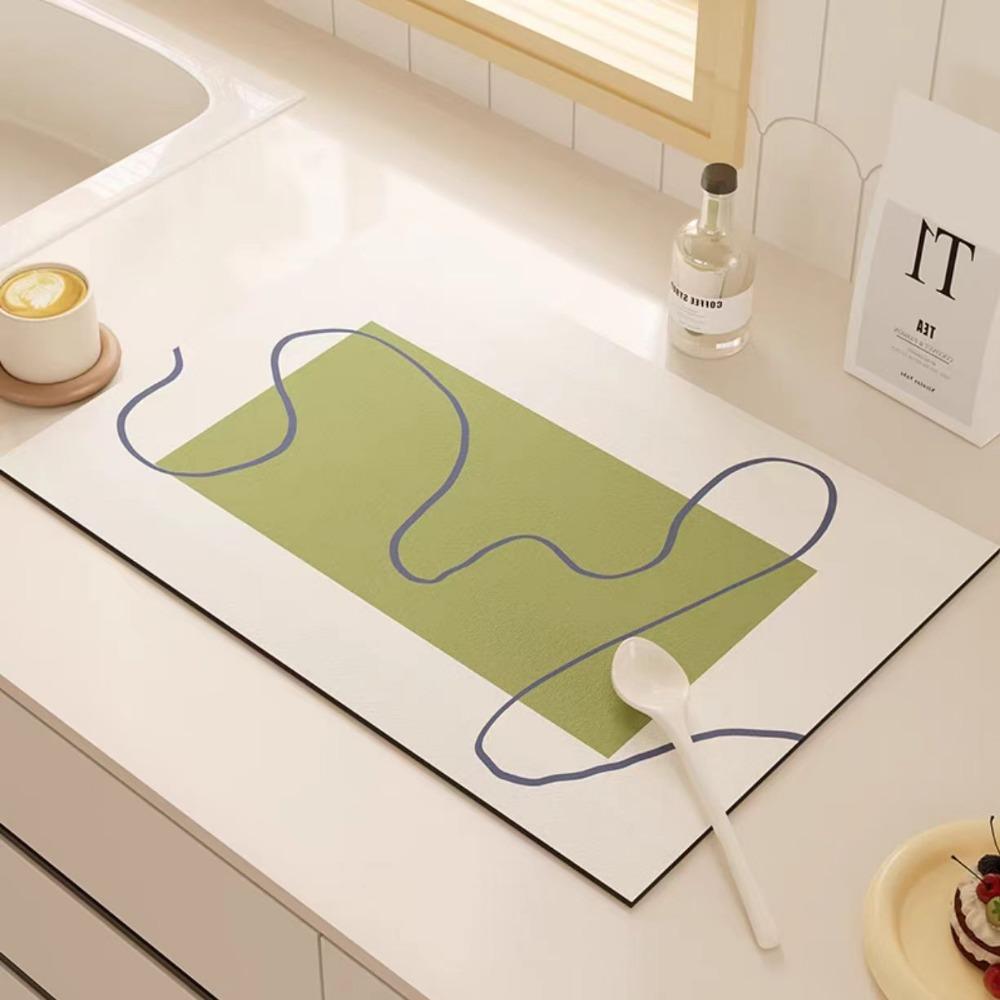 

Коврик для слива кухонной столешницы, впитывающий, для мытья посуды, тарелок, посуды, мойки, крана, бара, обеденного стола 30*40cm