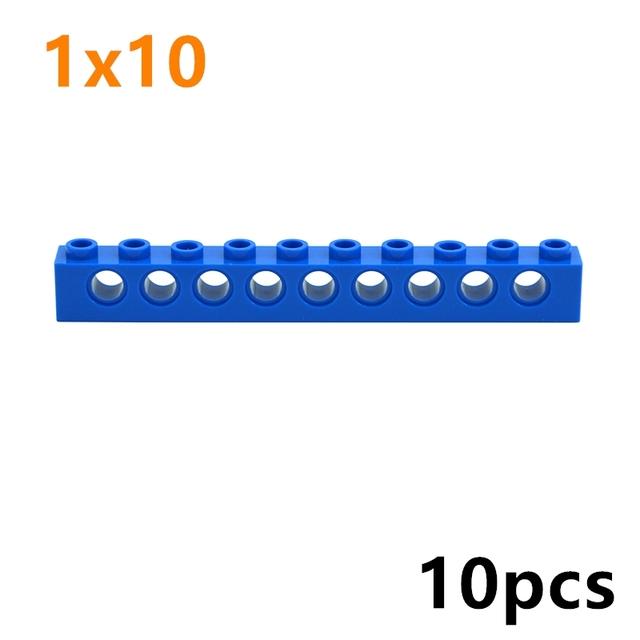 Technical Building Block MOC Combination Studded Long Beam with Hole Thick Bricks Compatible 3703 32018 3895 2730 3894 3701 3700