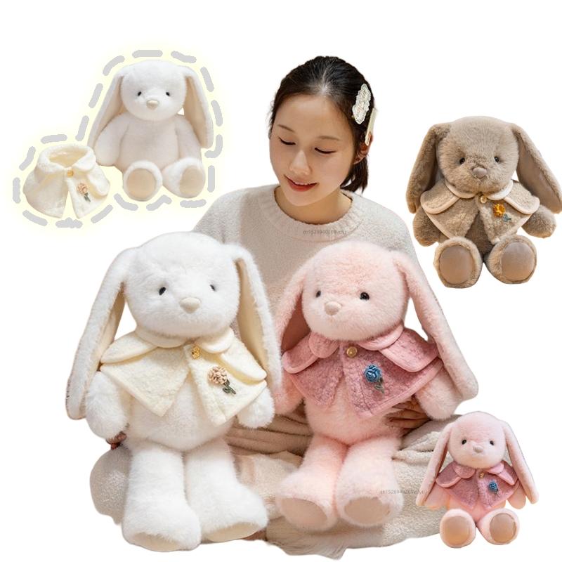 High Quality Sweet Cute Rabbit Animals Bunny Plush Toy Pink Super Soft Comfortable Doll Pillow  Baby Comfort  Birthday Gifts