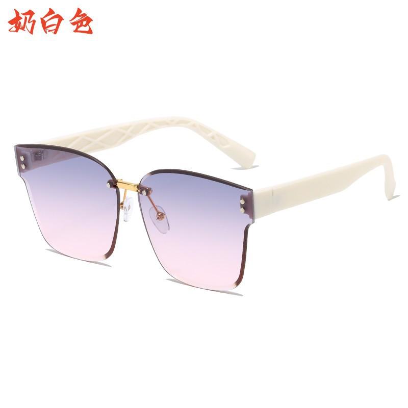 

Sunglasses Driving Driving Driving Tr Rimless Glasses Uv Protection Sunglasses Female Explosion Trend молоко, білий колір