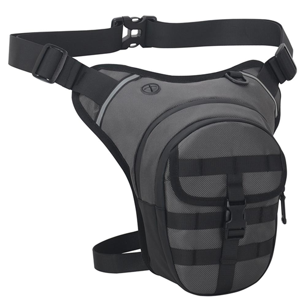 

Мотоциклетная сумка на ногу, мотоциклетная сумка на бедро, водонепроницаемая нагрудная сумка для езды на мотоцикле, большая вместительная дышащая сумка для путешествий на открытом воздухе серый
