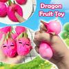 Maltose Dragon Fruit Squishy: Solid Texture Slow Rebound Squeeze Toy, Aesthetic Desktop Sensory Fidget for Anxiety Relief