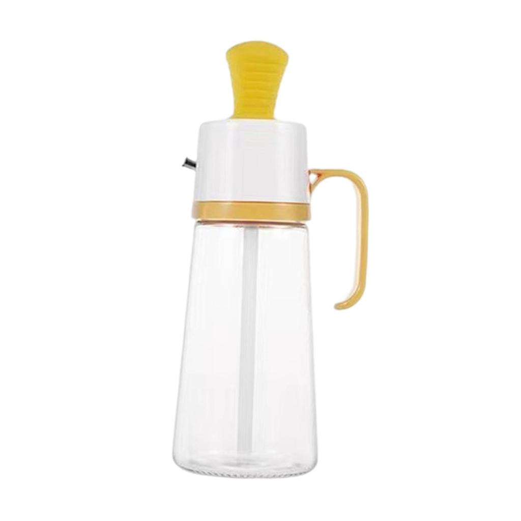 , Reusable Non-Slip Handle, 550ml Refillable Sauce Dispenser for Kitchen, Restaurant, Restaurant