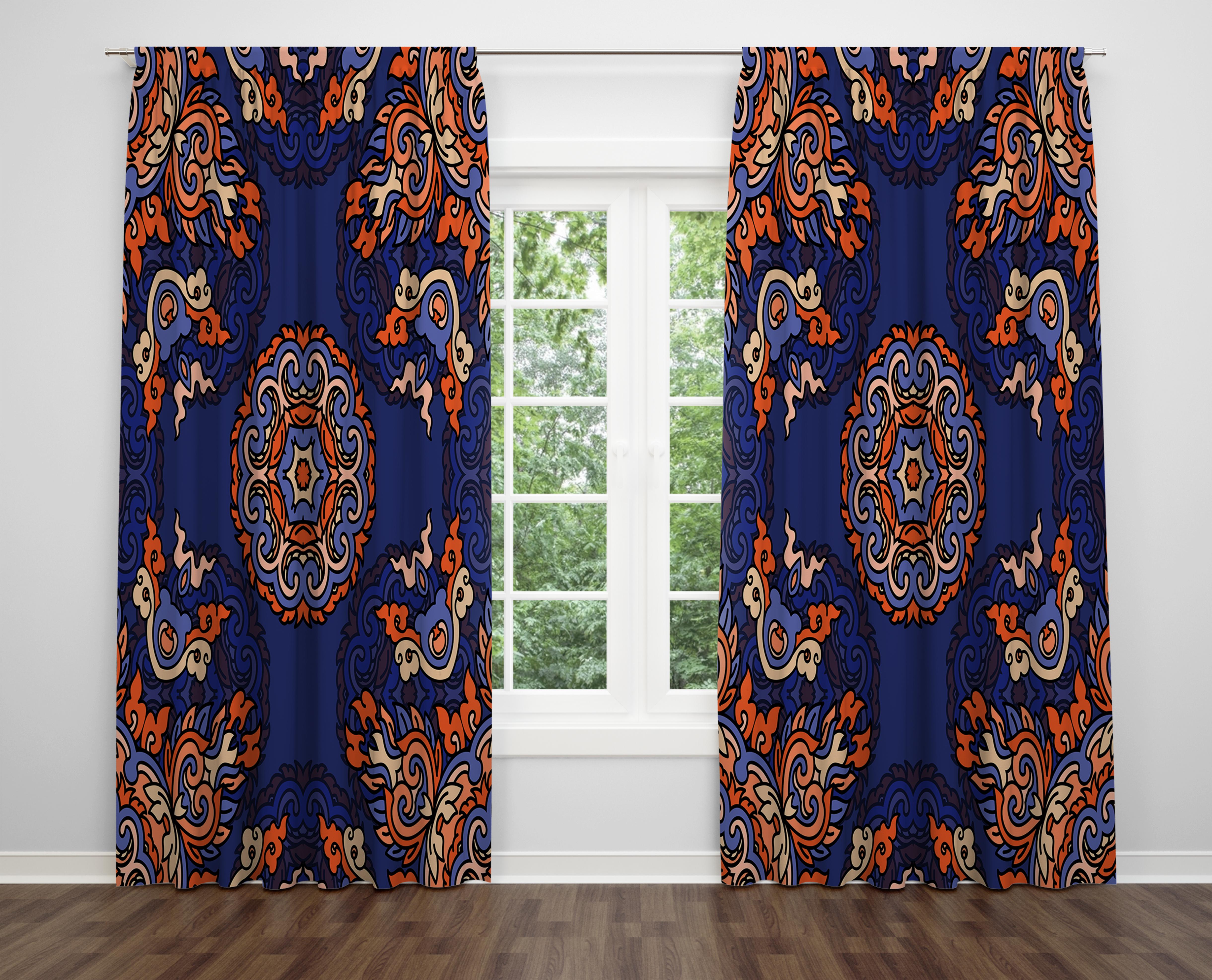 

Декоративний дизайн, високоякісна бавовняна тканина, ви можете вибрати одну або подвійну фіранку з крила 1 piece різнокольоровий