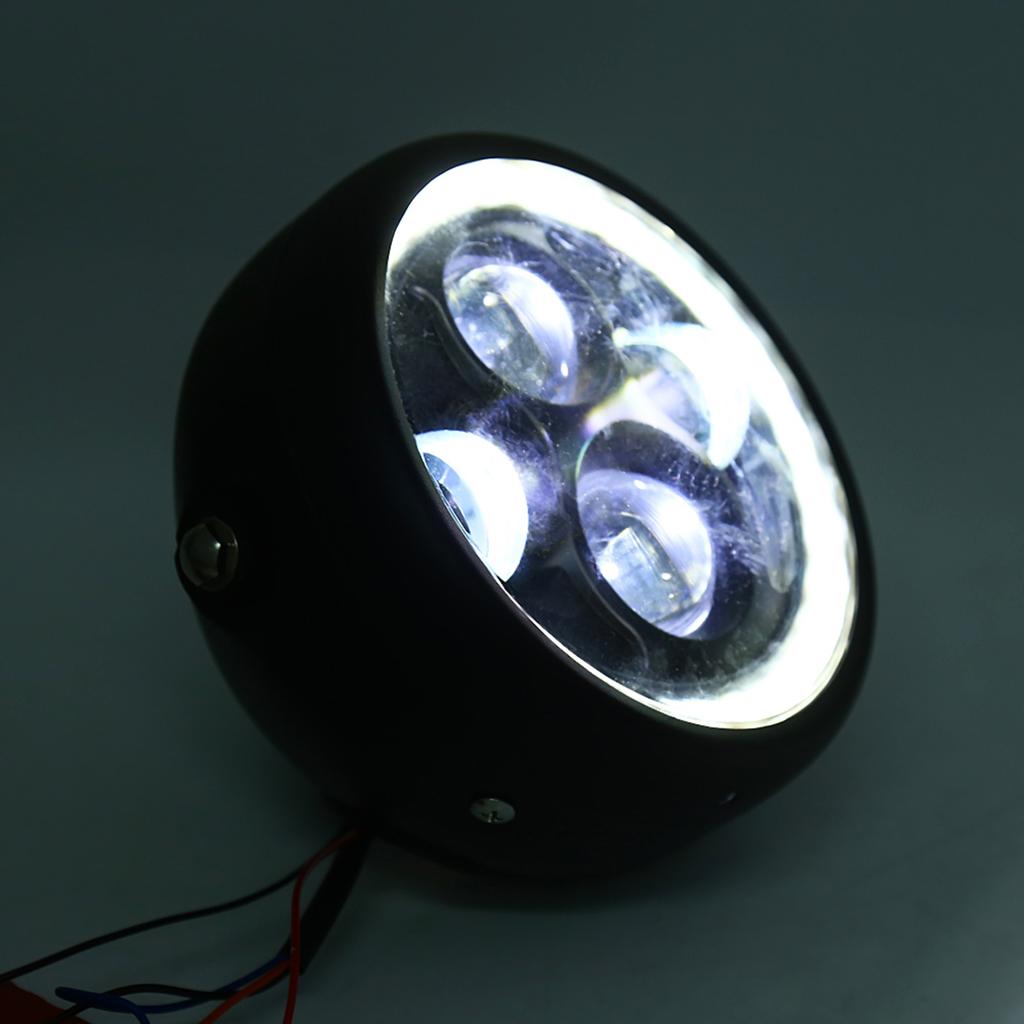 16cm 6.5 Motorcycle LED Headlight HeadLamp Bulb for Sportster Cafe Racer Bobber