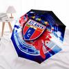 Atlante FC  Pattern, Automatic Folding Umbrella, Portable and Foldable Design, 8 Ribs, a Christmas or Birthday Gift.