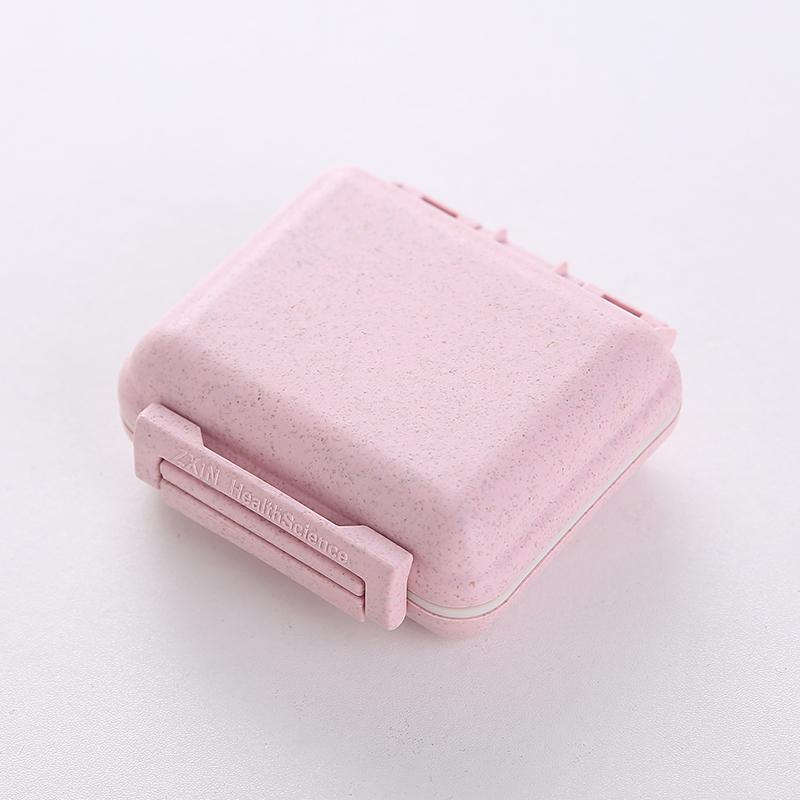 Pill Box Organizer Container 6 Grids Travel Case Tablets Plastic PP Drug Vitamin Capsule Holder Double Dustproof 4pc/lot