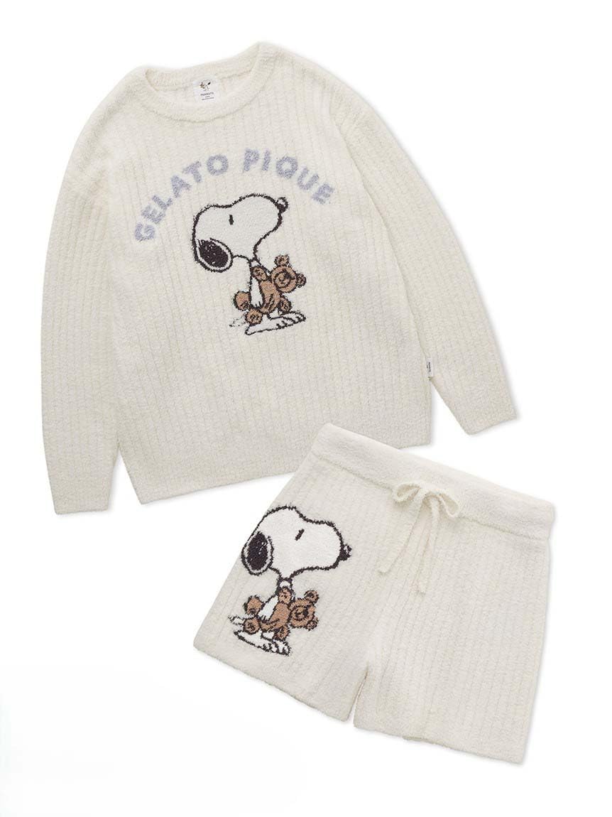 

Комплект из шорт-пуловеров EC Limited BEAR PWNT251110 OWHT [Gelato Pique] [PEANUTS] и женский