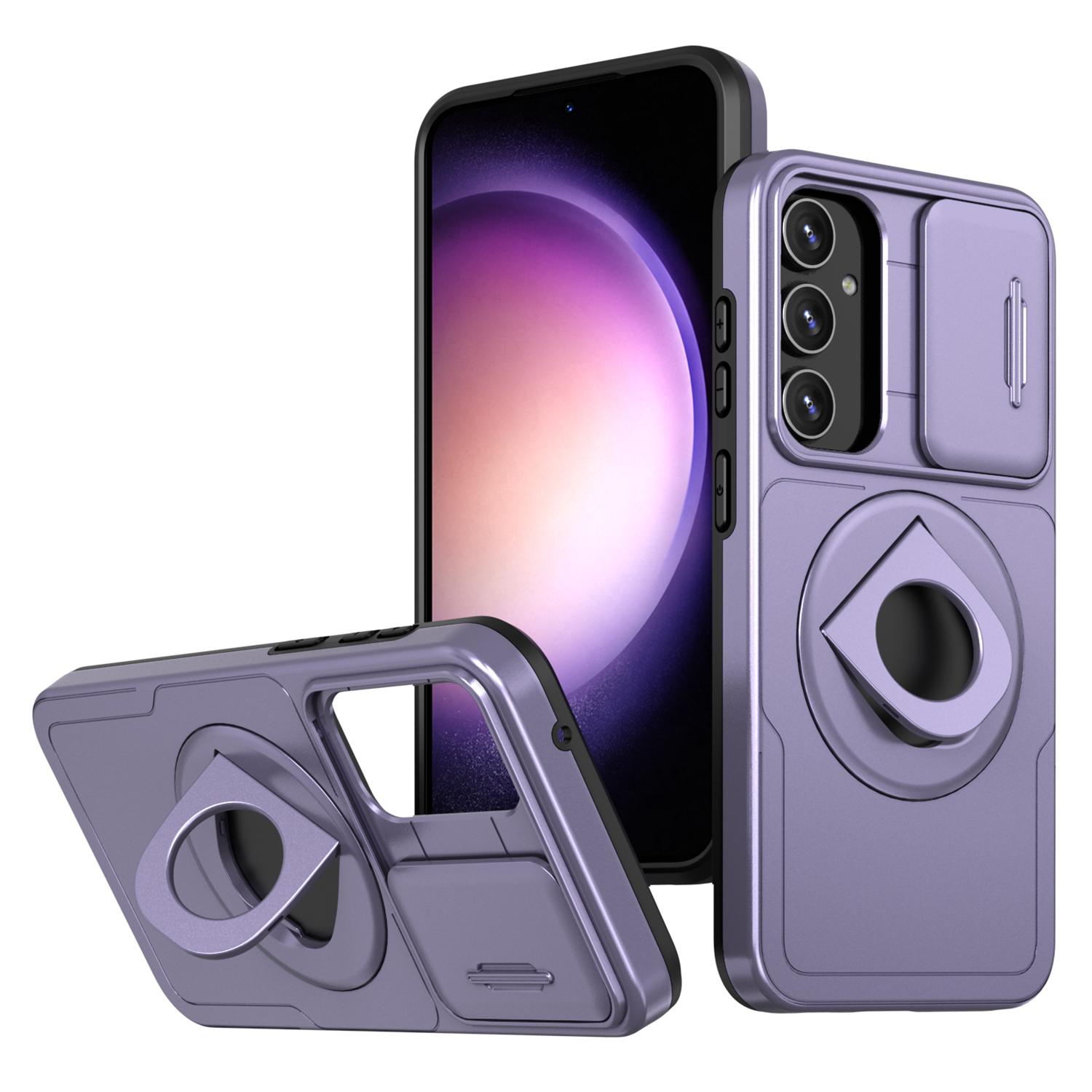 

For Samsung Galaxy S20 FE/S20 FE 5G/S20 FE 2022/S20 Lite Phone Case with Slide Camera Cover Purple