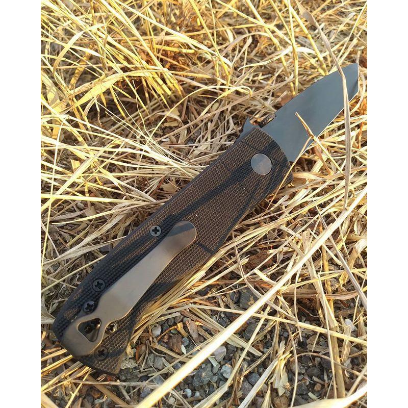 Pocket Knife Clip Stainless Steel Black Deep Carry Back Clip for Griptilian Folding Pocket Knife DIY Accessories Parts