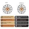 Fancy Metal Wall Clock for Home Decor – Stylish Living Room & Bedroom Watch, Designer Wallclock, Big Size Hanging Watch