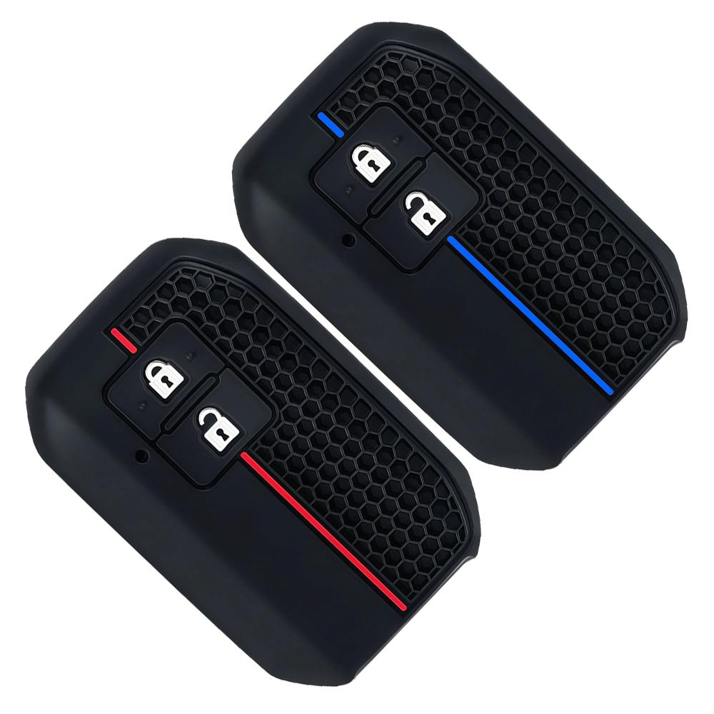 Silicone Car Key Case Cover For Suzuki Swift Wagon R Jimny Sierra Spacia Ertiga 2 Buttons Auto Key Fob Shell Protect Accessories
