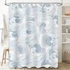 Luxury 3D Printed Shower Curtain Waterproof Machine Washable Decorative Bathing Room Plastic Rod Ring Set for Home Decoration In