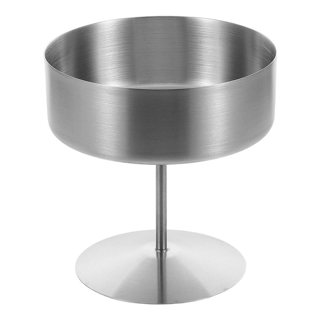 400 ml Edelstahl Eisbecher mit Fuß Dessertschale Wiederverwendbar Pudding Obstsalat Behälter Metall Servierkelch Küche