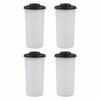 4pcs Anti Spill Pepper Dispenser Moisture Proof Seasoning Jar Portable Salt Shaker  Kitchen