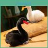 Cute Realistic Black And White Swan Plush Doll Unique Stuffed Animal For Children