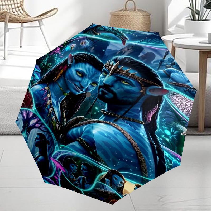 Avatar Theme Automatic Umbrella, Lightweight & Portable, 8 Rib, Perfect for Outdoor Travel, Birthdays, Christmas, Gifts.