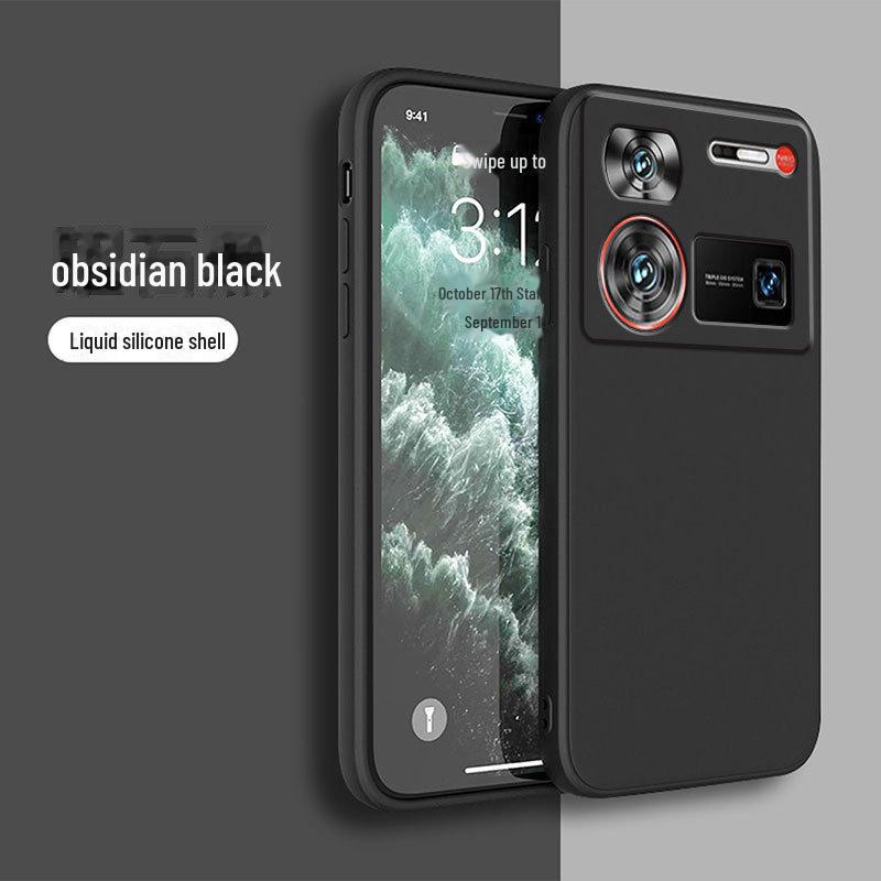 Kompatible Nubia Z70 Ultra Flüssigsilikon Anti-Fall Schutzhülle