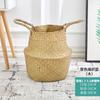 Hand-woven Nordic Grass Flower Basket Hand-woven Basket Home Living Room Flower Pot Decoration Rattan Basket