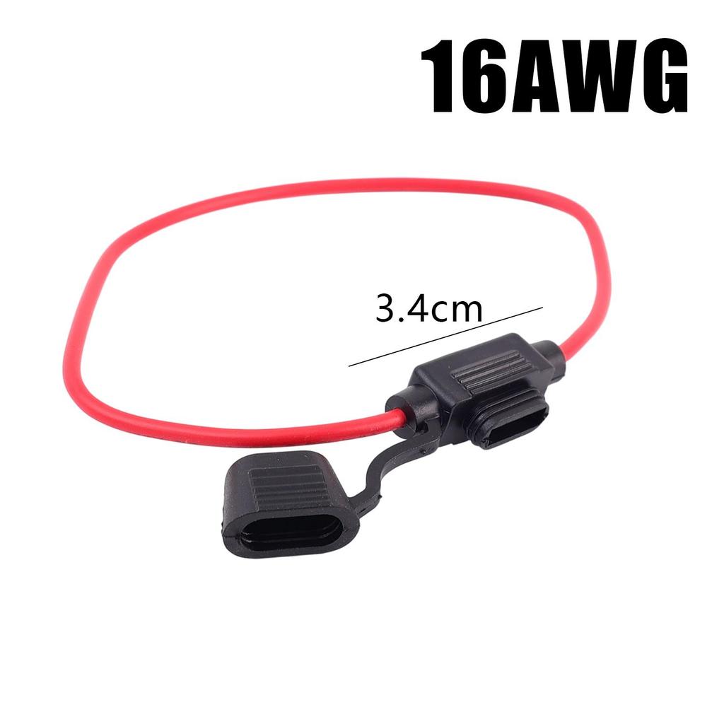 Car Mini Blade Adapter Fuse Holder 15A DC Insert for Cutoff Switch Socket Car Fuse Holder Standard 32V Waterproof in Line